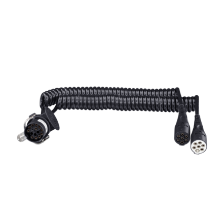 Câble spiralé 15pole to 2x7pole Câble spiralé 15pole to 2x7pole